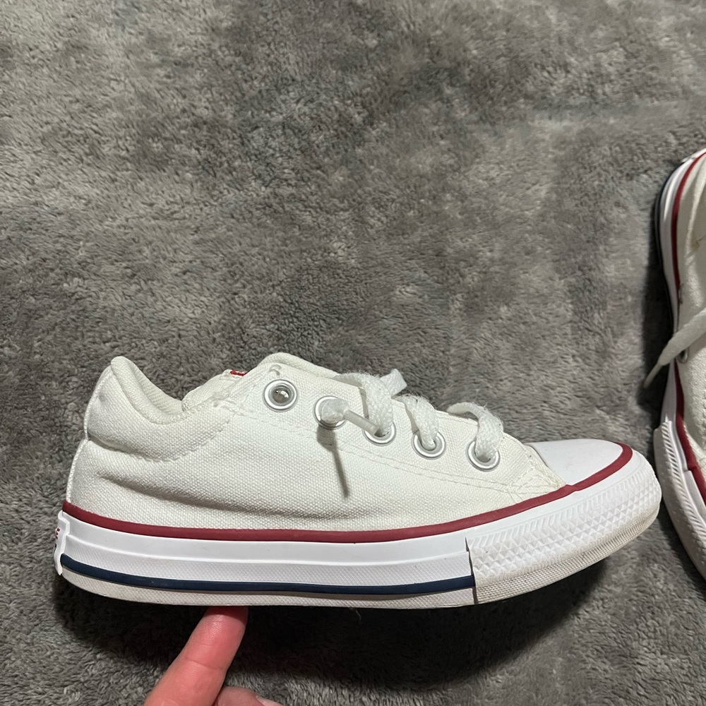 White converse sneakers size 12